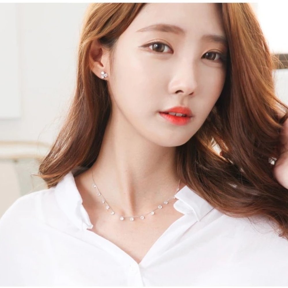 6ct. t.w. Lab Diamonds Drop Sterling Silver Necklace - Picture 6 of 11